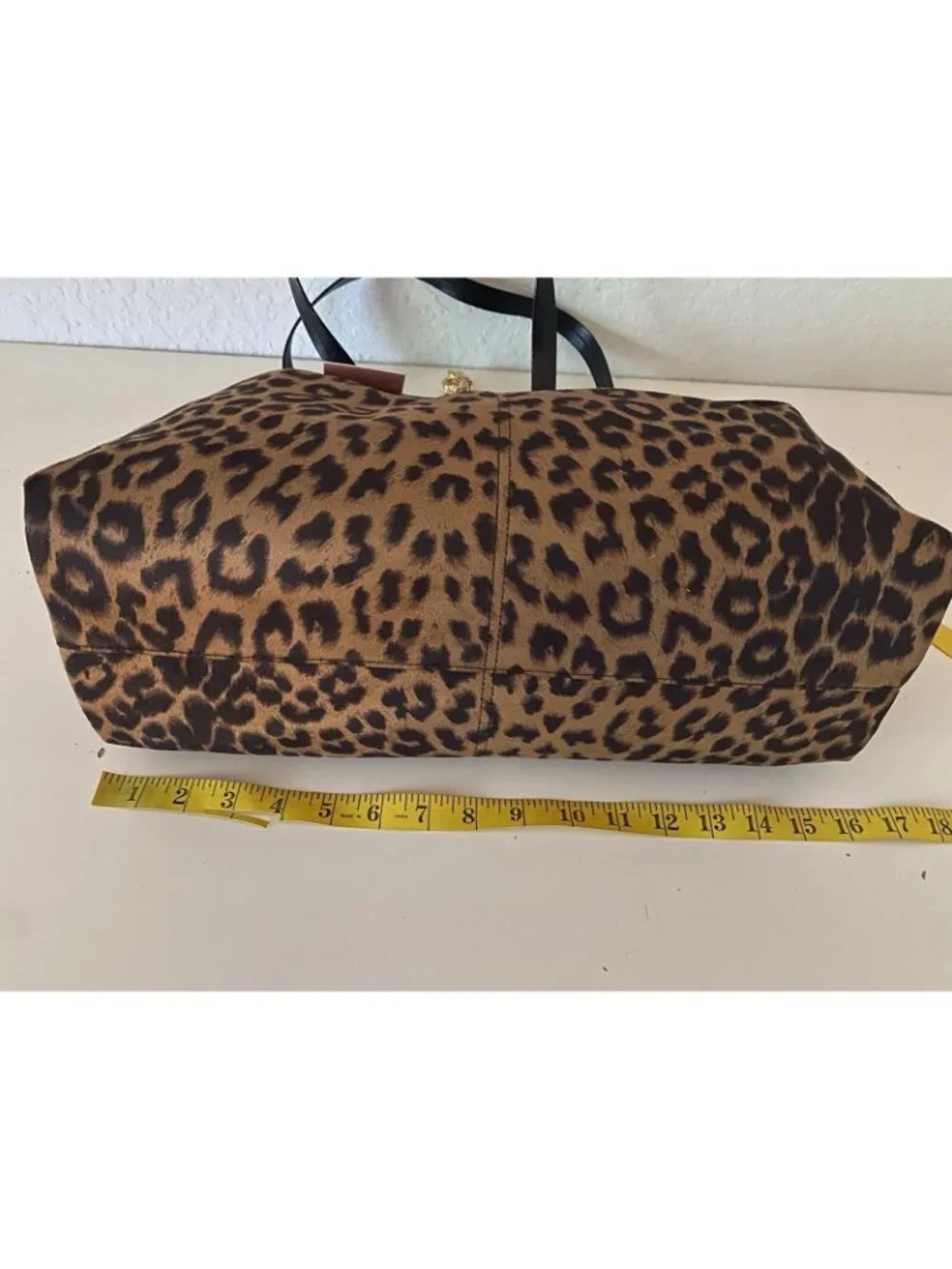 Juicy Couture Fashionable Juicy Tote Bag In Natural Leopard W/Chain Charm VIRAL